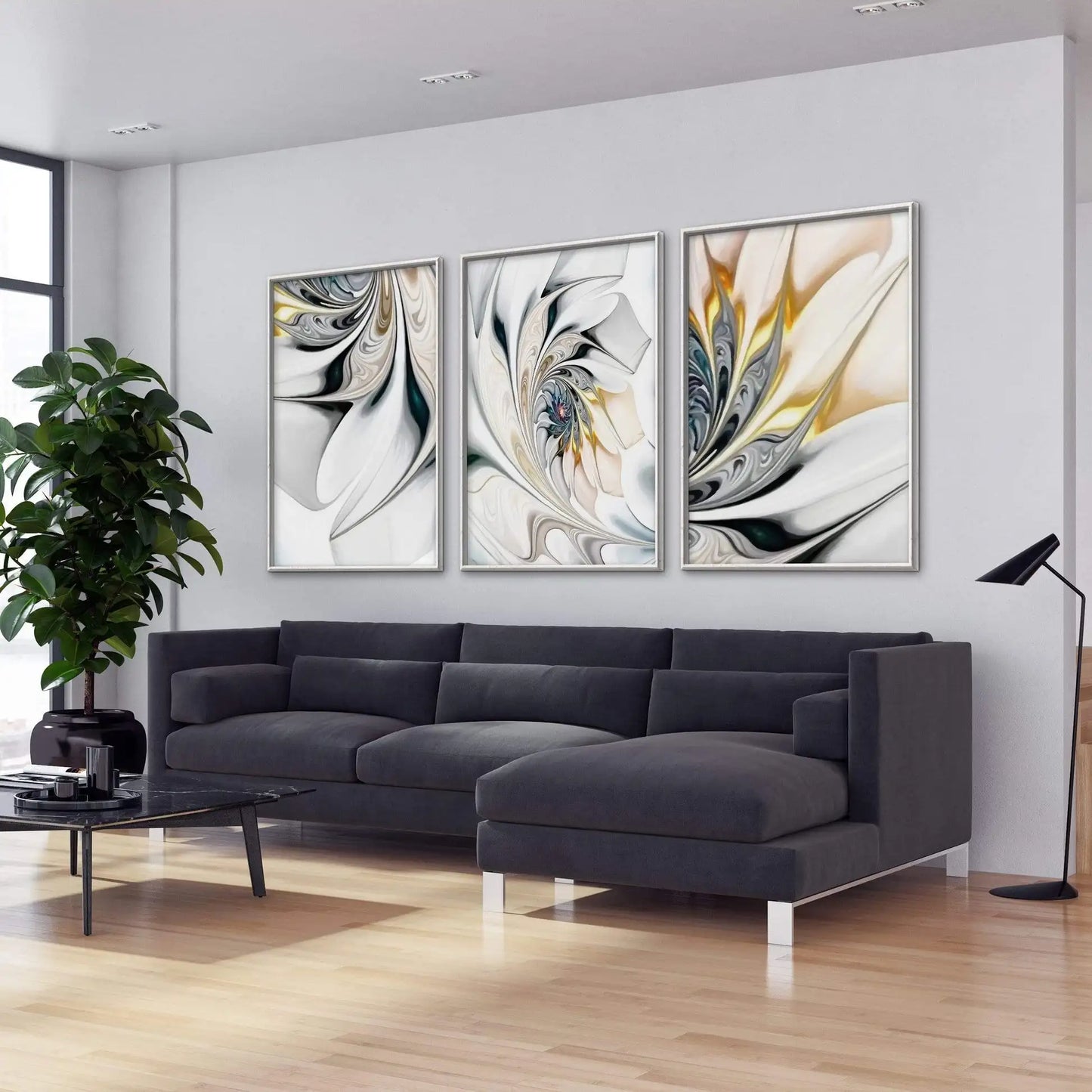 Abstract Swirling Beauty Canvas Wall Art | Modern Home Decor