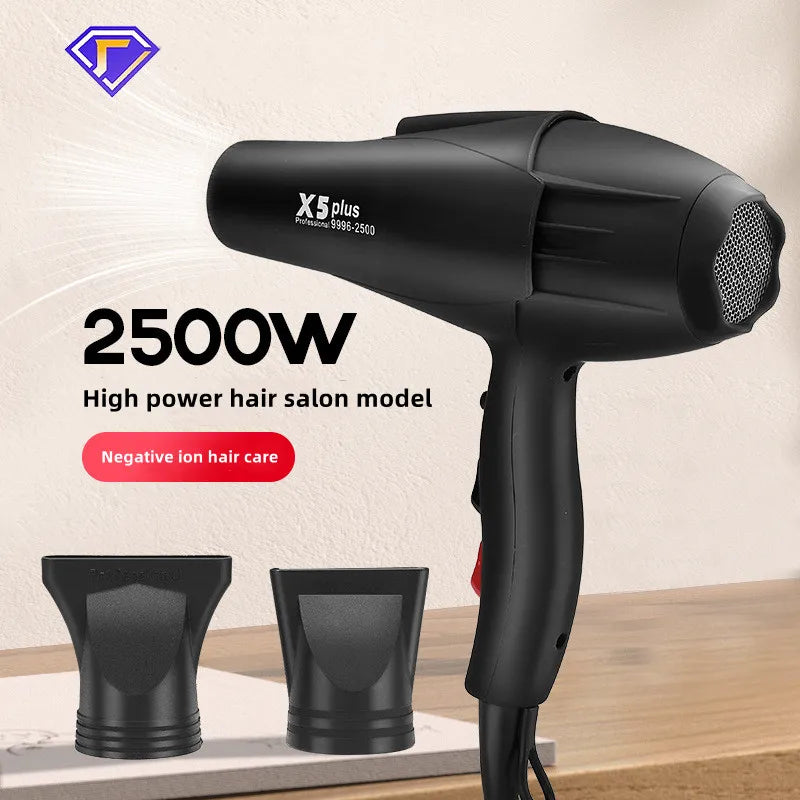 X5/X6 Plus New Negative Ion Hair Dryer 2400W High Power Strong Wind Speed Drier Home Electric Hair Dryer Gift Box Packaging Peaceful Pleasures Health and Wellness
