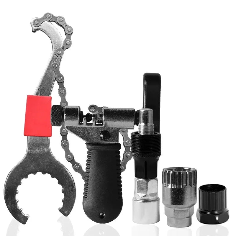 Bicycle Repair Tools for Mountain Bike chain cutter hexagonal wrench spoke wrench bracket disc bike Removal Repair tool Peaceful Pleasures Health and Wellness B