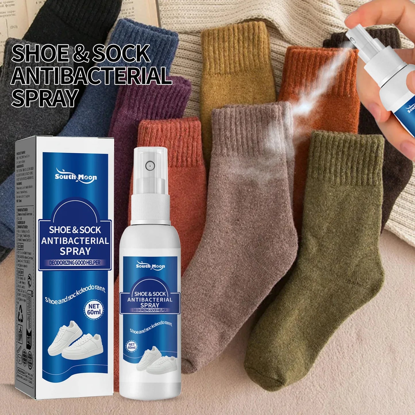 South Moon Shoe & Foot Deodorizer Spray – Antibacterial 60ml