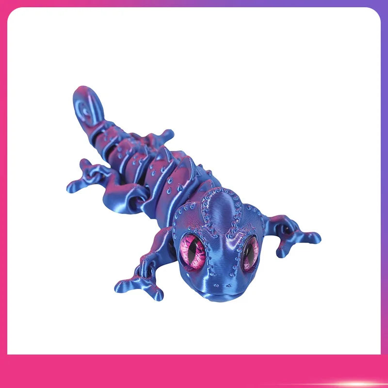 3D Printed Articulated Chameleon Figure | Movable Joints Toy