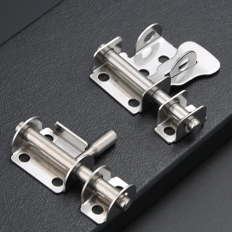 New Stainless Steel Door Latch Solid Sliding Bolts Latch Hasp Home Hardware Gate Safety Toilet Door Lock Peaceful Pleasures Health and Wellness