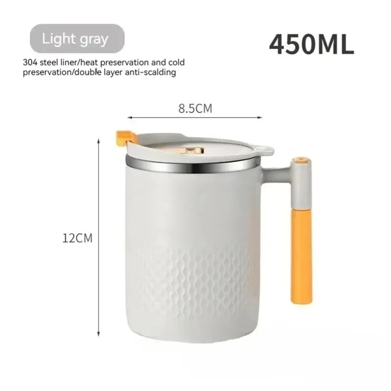 15oz Stainless Steel Double Wall Coffee & Tea Mug – 450ml Insulated Cup for Home, Office & Travel
