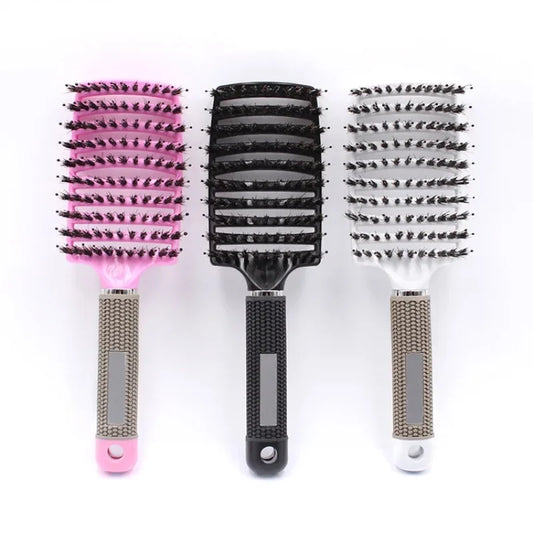 Detangling Hair Brush & Scalp Massage Comb | Nylon Bristles Hair Detangling Brush Peaceful Pleasures Health and Wellness