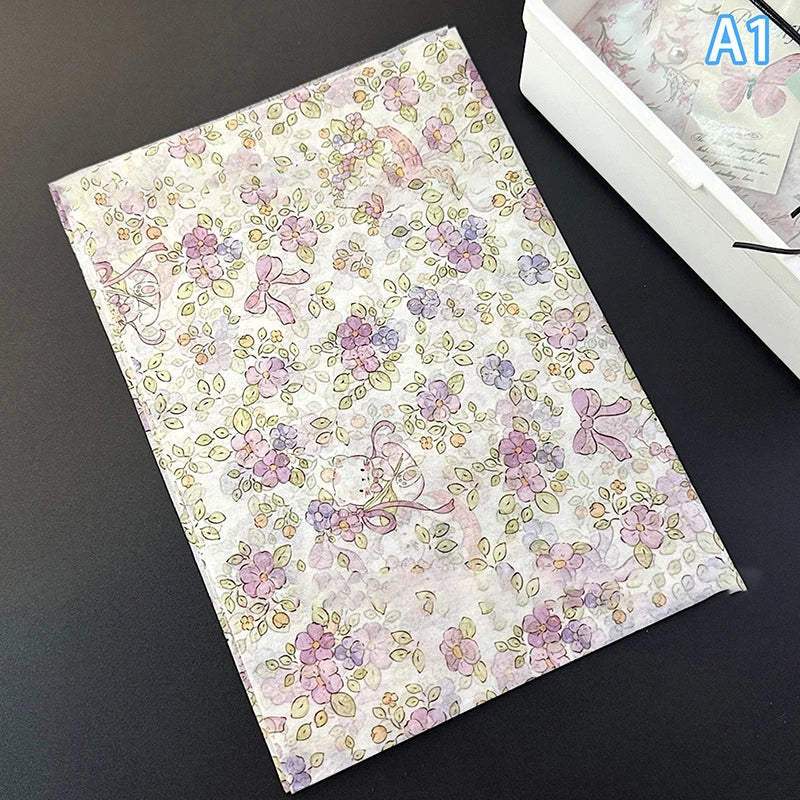 Tulip Print Tissue Paper – Floral Gift Wrapping, 10 Sheets Floral Tissue Paper Peaceful Pleasures Health and Wellness A1