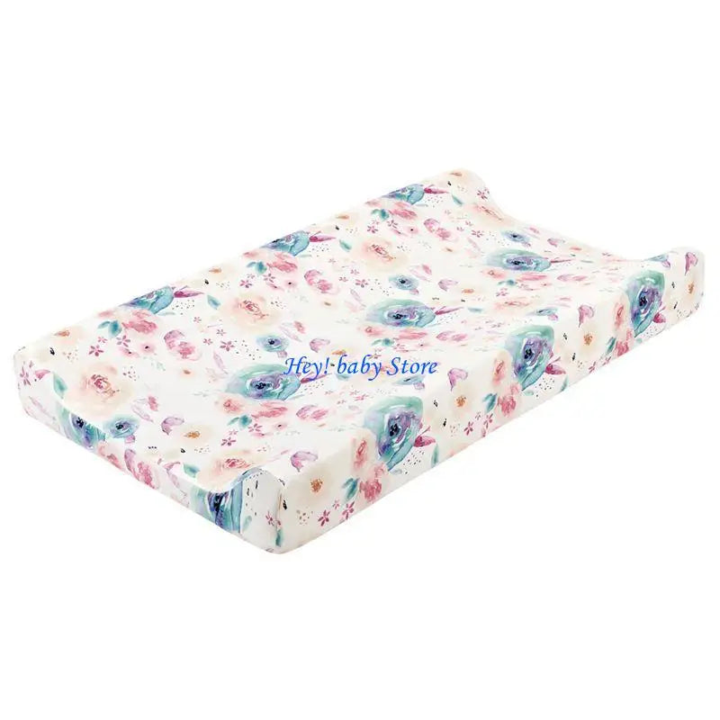 Floral Leaf Fitted Crib Sheet | Boho Watercolor Botanical Nursery
