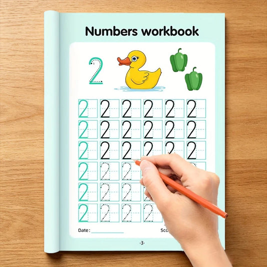 Children's Dot Matrix Writing Practice Book Numbers 0-100 Tracing Peaceful Pleasures Health and Wellness