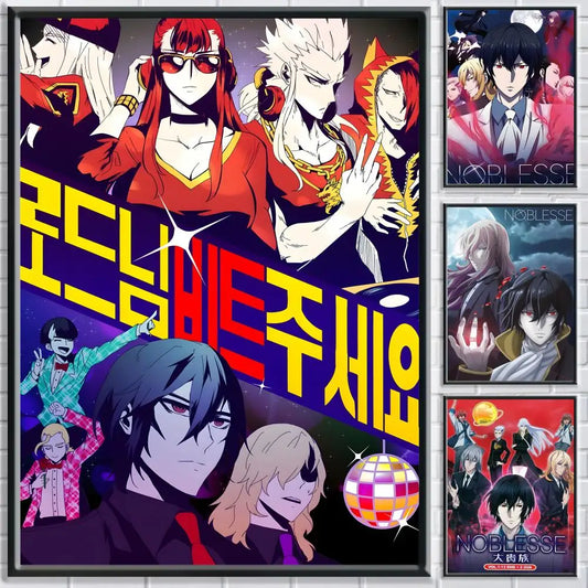 Anime N-Noblesse Poster HD Self Adhesive Waterproof Wall Art Ideal for Home Office Dorm Bedroom Great Gift Peaceful Pleasures Health and Wellness