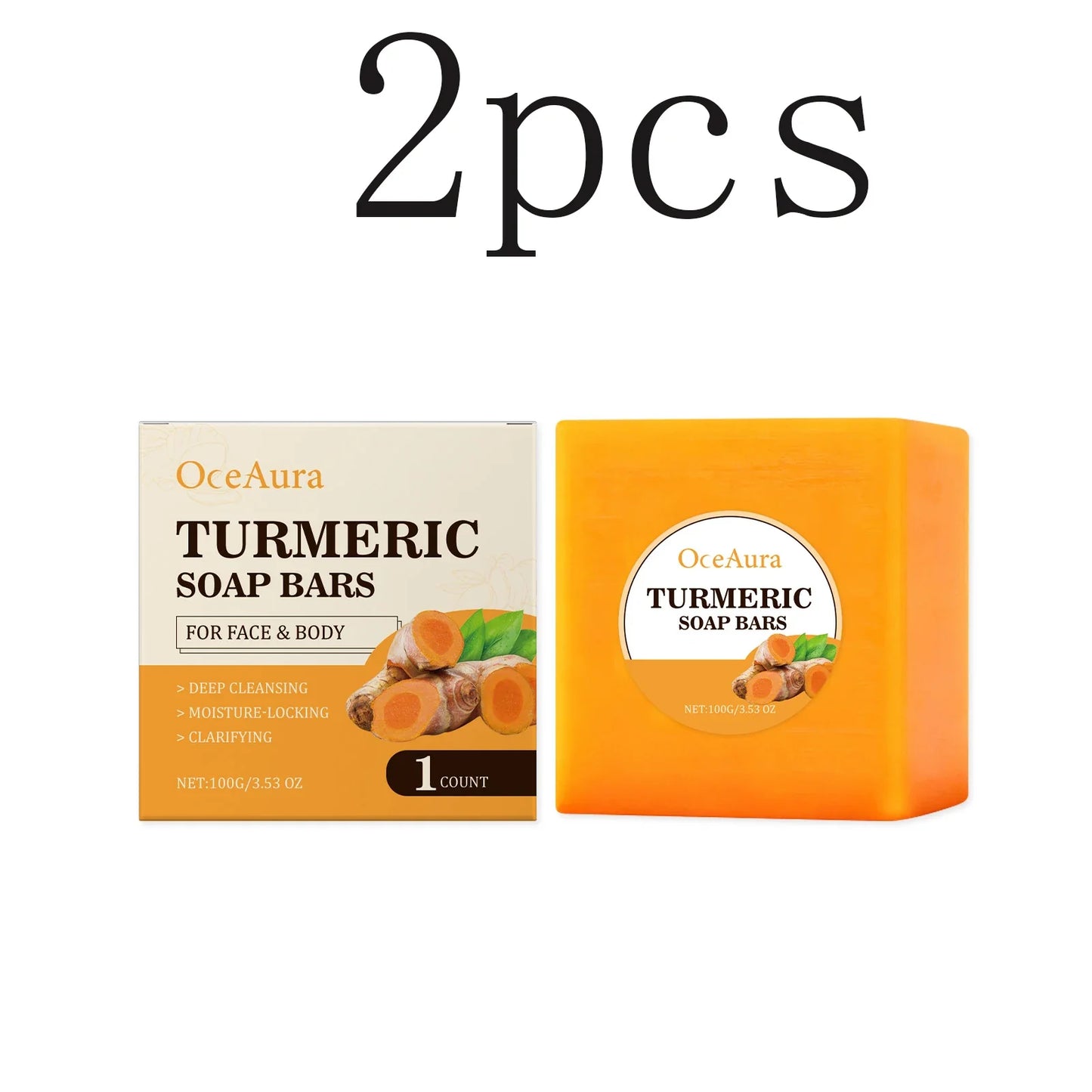 OceAura Turmeric Purifying & Nourishing Body Soap