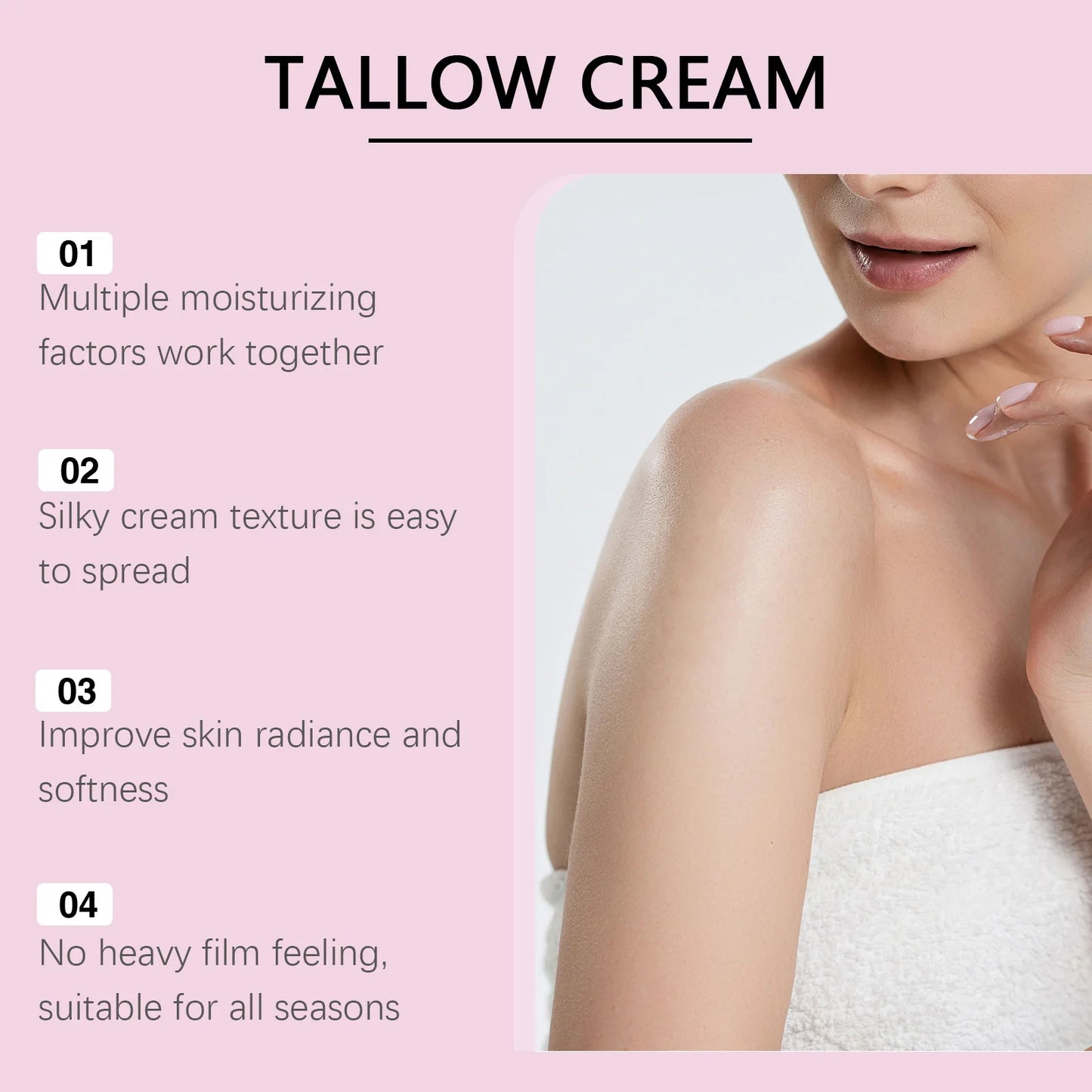 OceAura Rose & Milk Moisturizing Body Cream – Dry Skin Relief