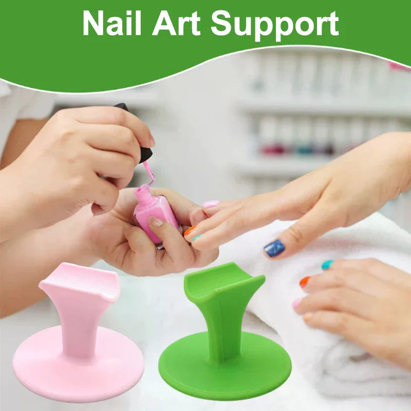 1PCS Portable Plastic Manicure Finger Support Stand Nail Art Locator Professional Finger Fixing Tool for Salon & Home Use Peaceful Pleasures Health and Wellness