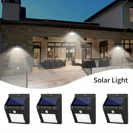 1/4pcs Solar Wall Light Outdoor Motion Sensor Night Light 20LEDs IP65 Waterproof For Garden Doorway Outdoor Lighting Street Lamp Peaceful Pleasures Health and Wellness