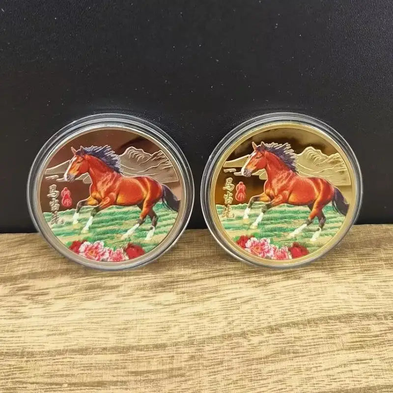 2026 Chinese New Year Horse Lucky Coin | 40mm Metal Collectible