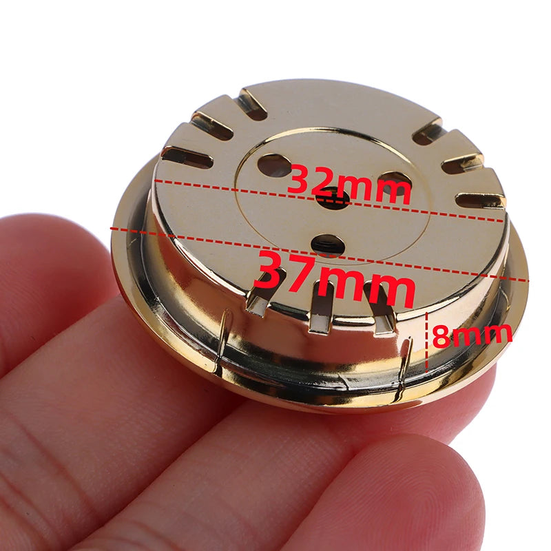 Cigar Box Juggling Moisture-proof Box Direct Pin Embedded 37mm Pointer Mini Gold Silver Thermometer Hygrometer Peaceful Pleasures Health and Wellness