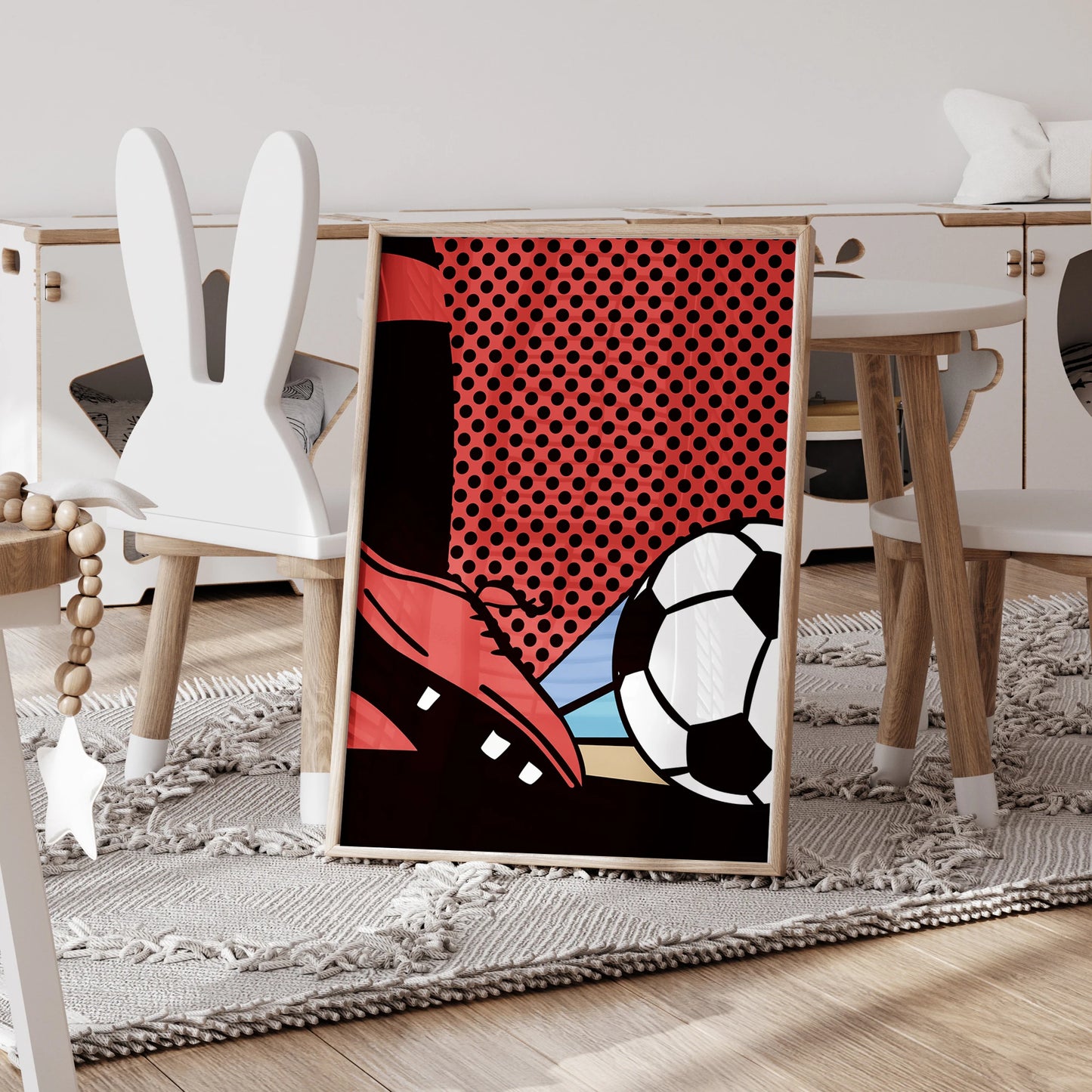 Personalized Football Canvas Wall Art – 3-Piece Sports Poster