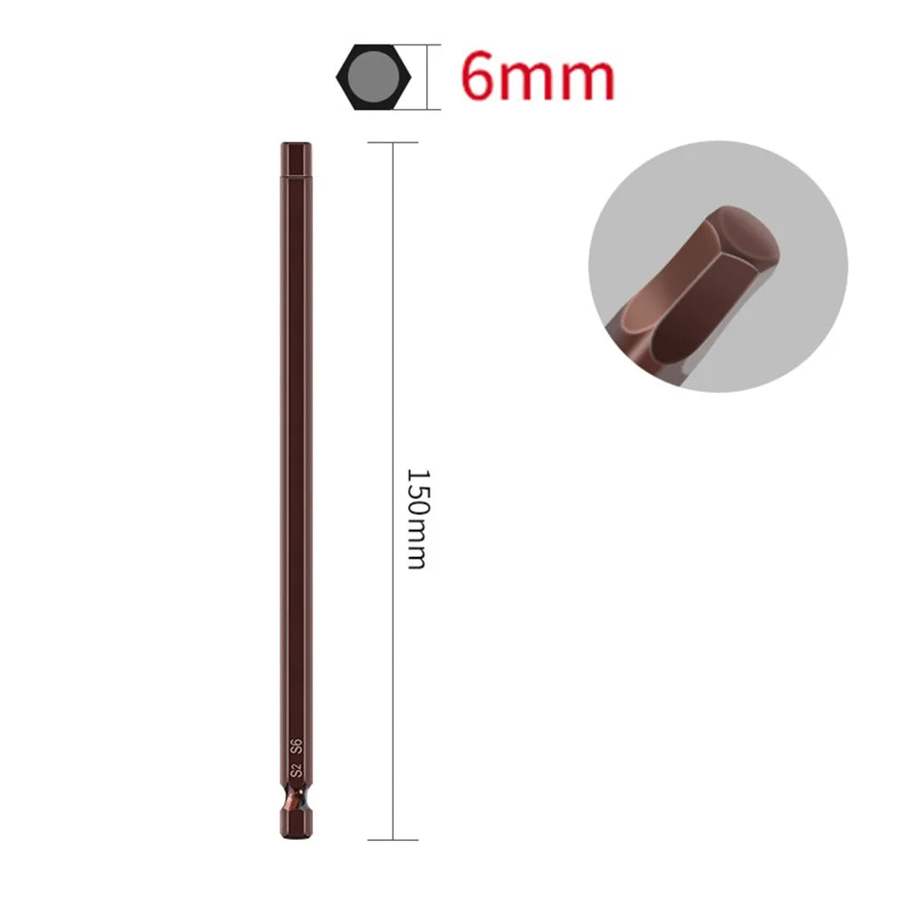 Hex Screwdriver Bits Alloy Steel Magnetic Head Screw Driver Wrench