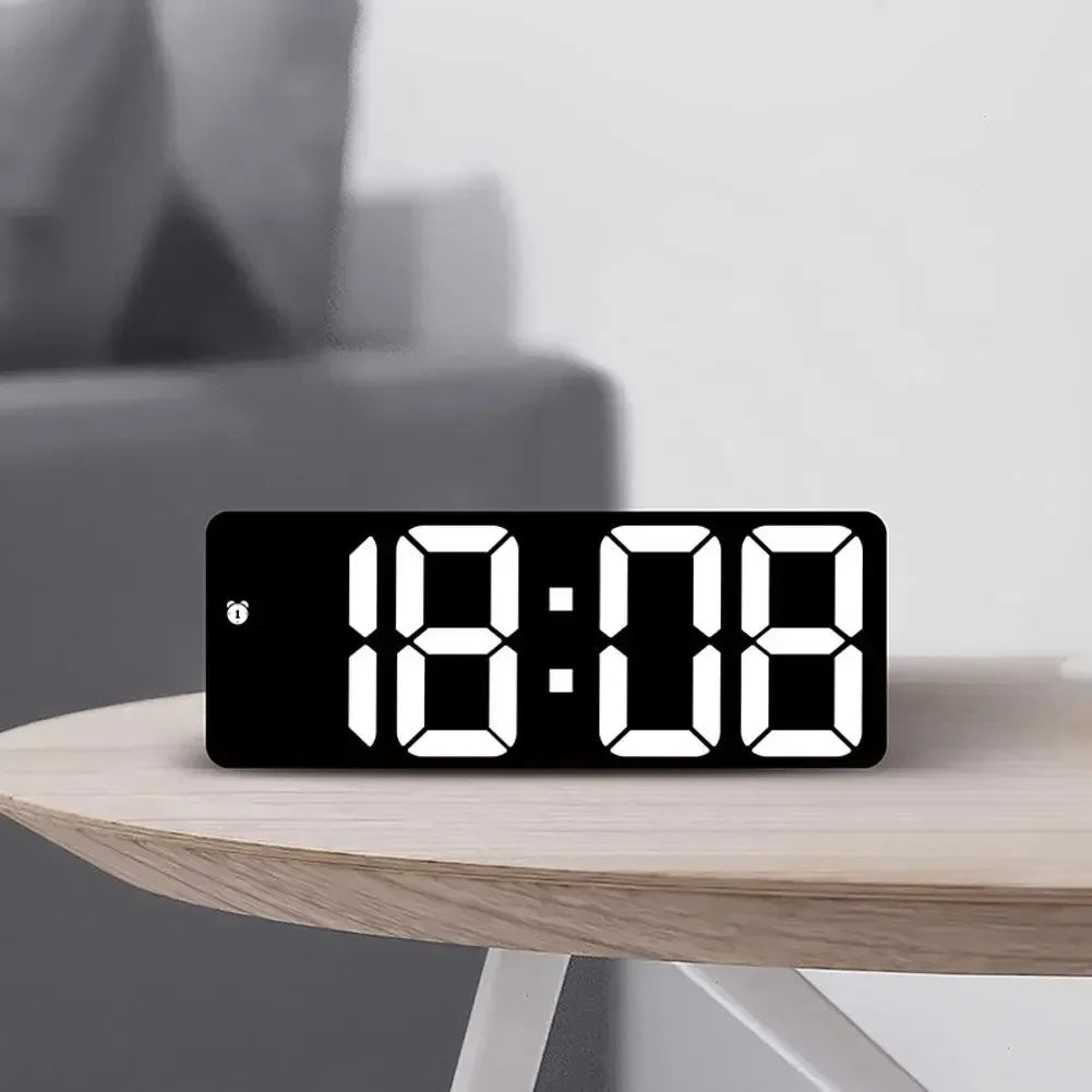 Digital LED Alarm Clock | Voice Control, Night Mode & Snooze