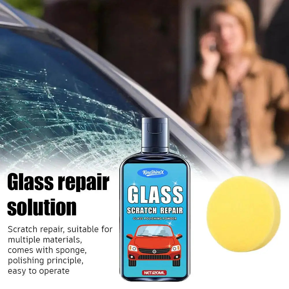 Car Glass Scratch Repair Paste & Polishing Kit | 120ml
