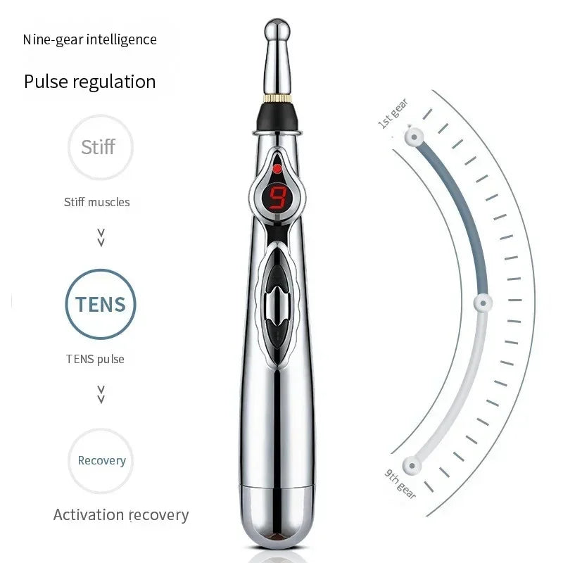 1/3PCS Electronic Acupuncture Pen Relief Pain Massage Point Meridian Energy Meridian Acupuncture Acup Material Without Battery Peaceful Pleasures Health and Wellness