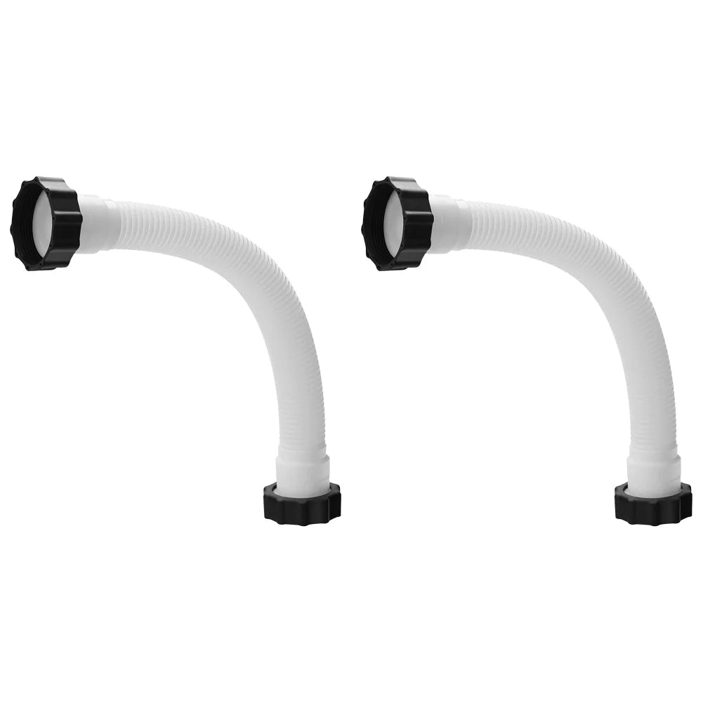1/2pcs Pool Filter Pump Hose 16 Inch Pump Replacement Hose for Intex Pool Sand Filter Pumps Saltwater Systems Pool Accessories Peaceful Pleasures Health and Wellness 2PCS