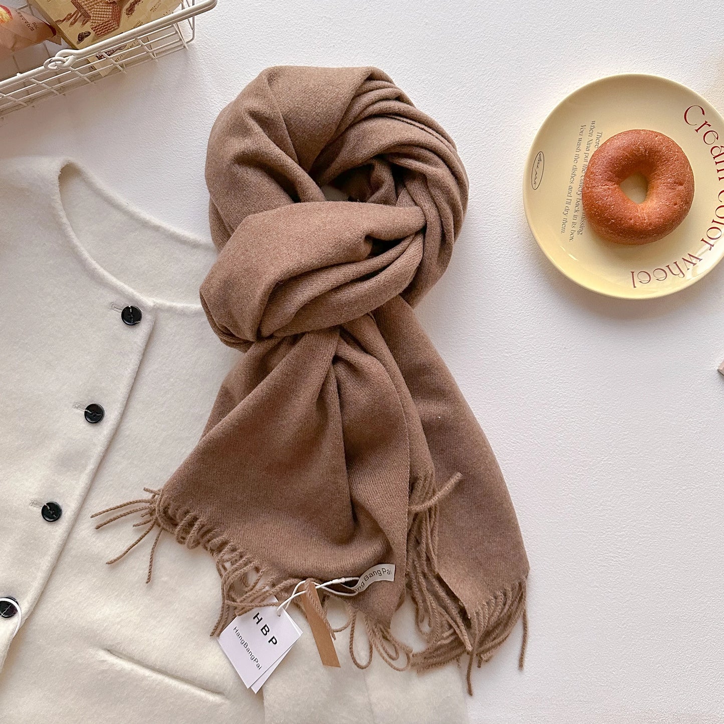 Women's Long Knit Winter Scarf – Shawl Wrap & Pashmina