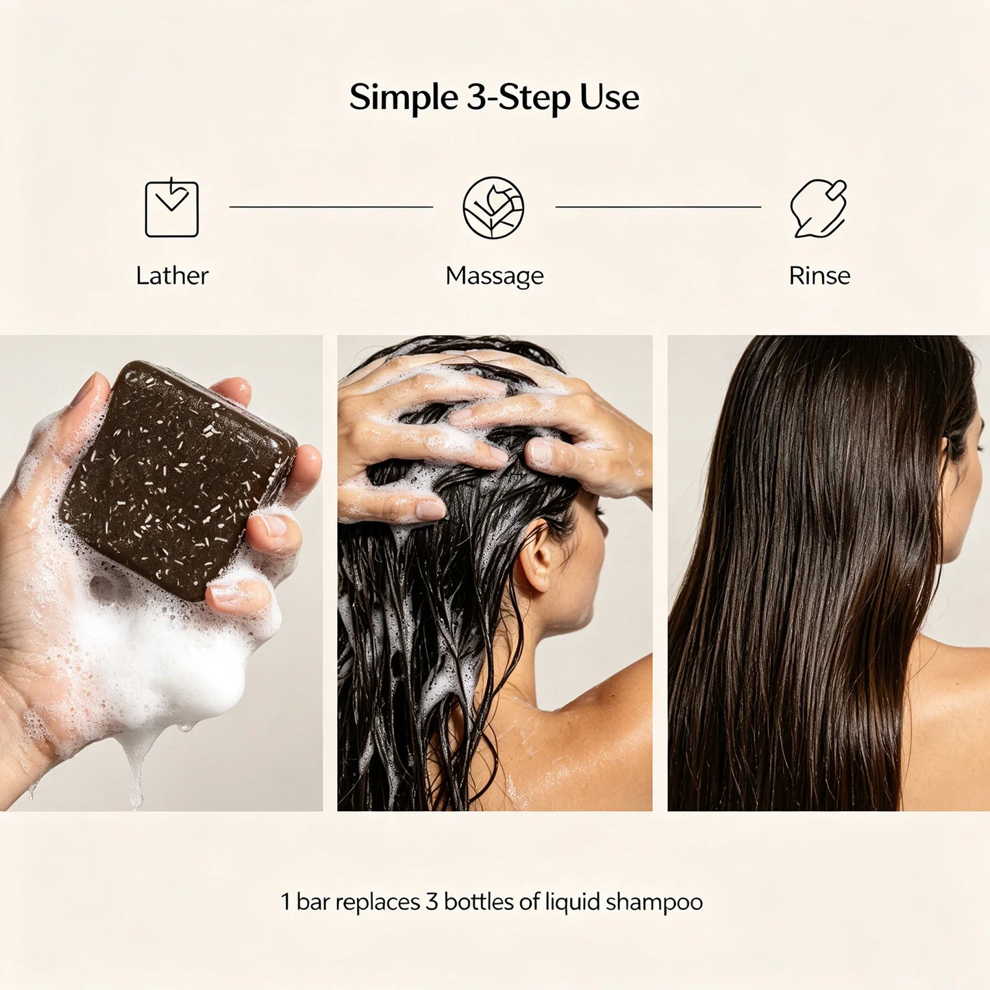 HOEGOA Rosemary Shampoo Bar for Hair Growth – 100g Solid Bar