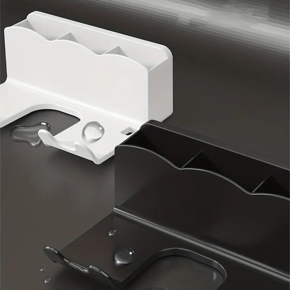 Wall-Mounted Hair Dryer Holder | No-Drill Bathroom Organiser