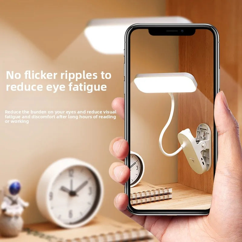 Clip-On LED Reading Lamp | USB Rechargeable Eye Care Light Clip-On LED Lamp Peaceful Pleasures Health and Wellness