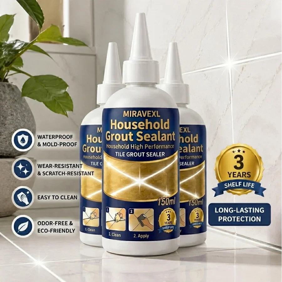 MIRAVEXL Waterproof Grout Sealer & Tile Repair Kit with Tools