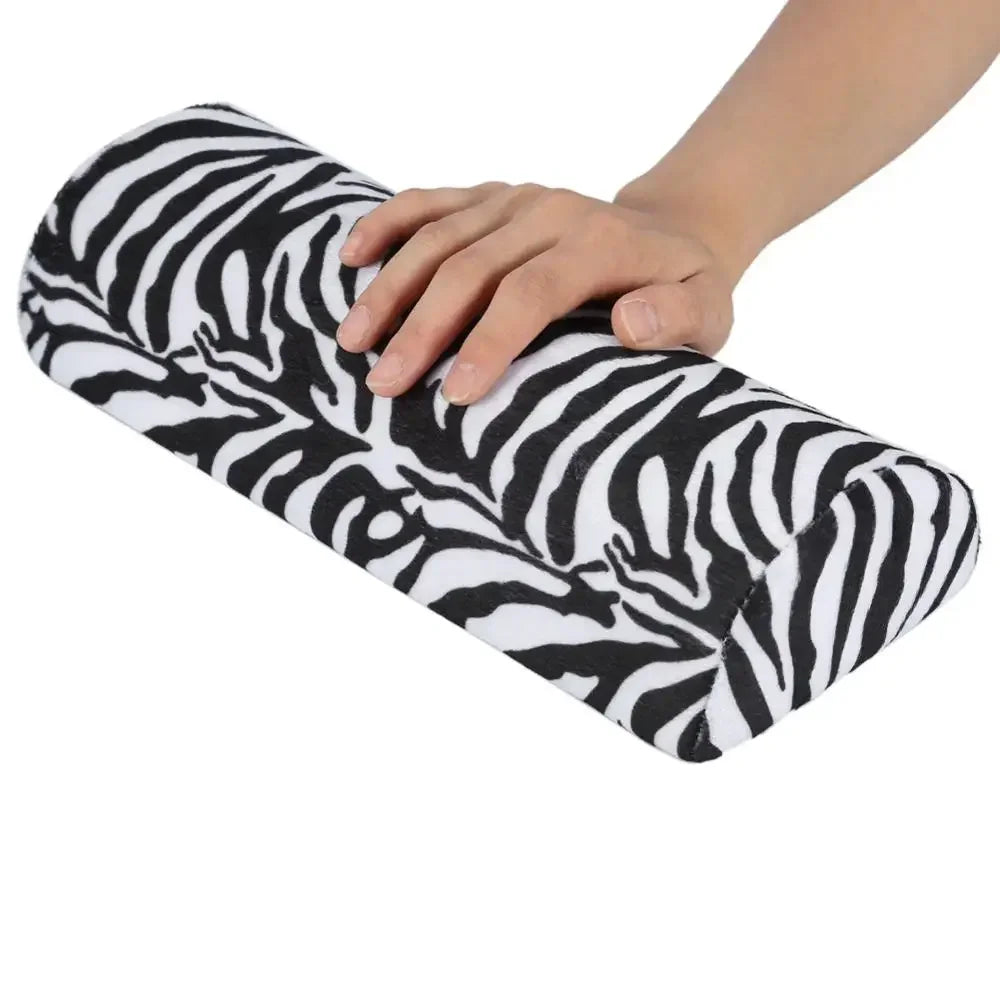 10 Colors Soft Hand Palm Rest Manicure Table Washable Hand Cushion Pillow Holder Arm Rests Nail Art Stand for Manicure Pillow Peaceful Pleasures Health and Wellness ZebraPattern