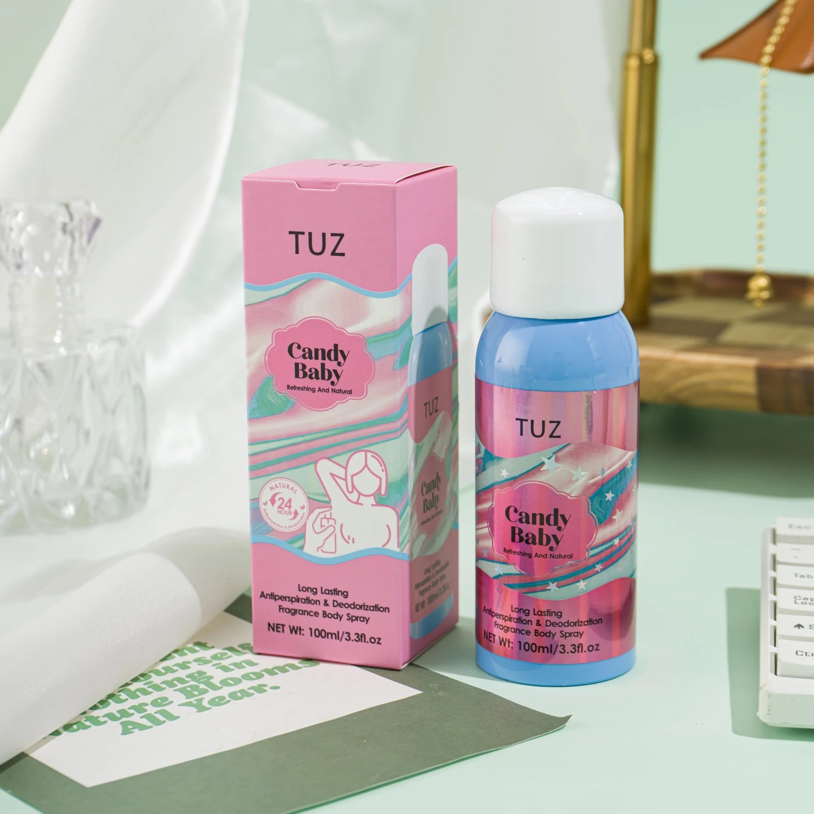 Long Lasting Deodorant Spray for 24-Hour Freshness Peaceful Pleasures Health and Wellness Candy Baby 0668-3