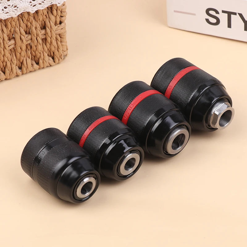 1pc Keyless Metal Ratchet Drill Chuck Self-Locking Chuck 10mm 13mm Quick Change Conversion For Drill Bit Taps Socket Screwdriver Peaceful Pleasures Health and Wellness