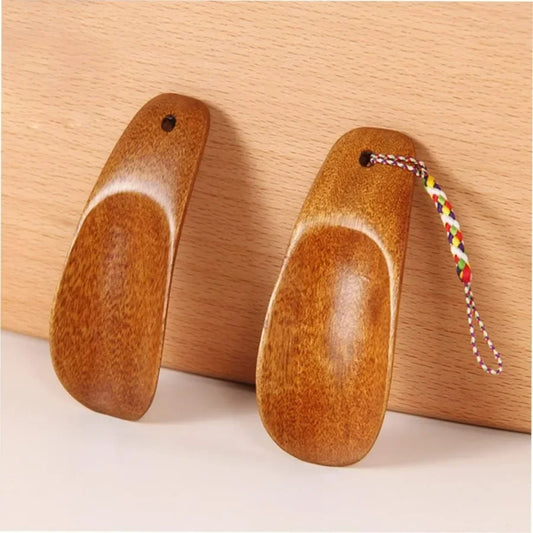 Portable Wooden Mini Shoe Horn – Lightweight Travel Shoe Lifter Shoe Horn Peaceful Pleasures Health and Wellness