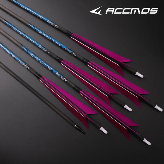 6 ID 2 Pure Carbon Arrow Stick 5-inch Purple True Feather Length Peaceful Pleasures Health and Wellness sp250- 6pc