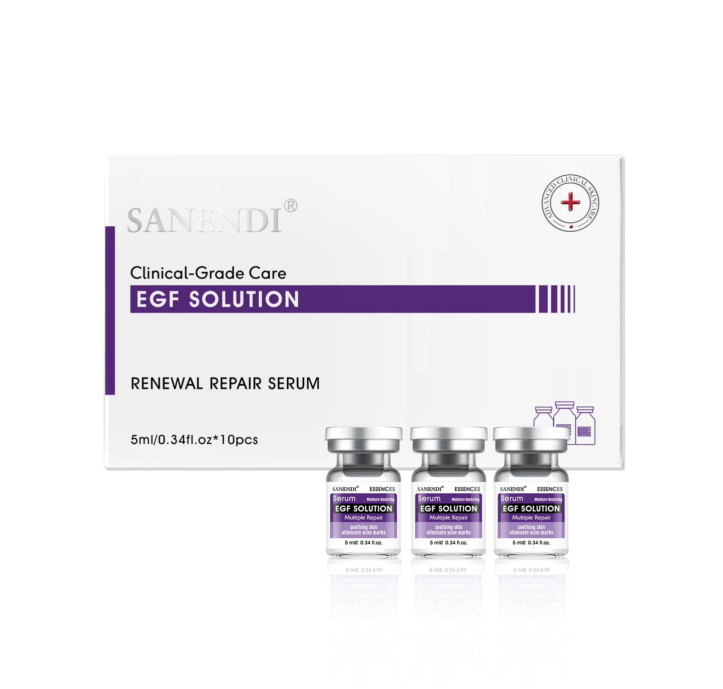 Korean Six Peptide Hyaluronic Acid Face Serum – 10 Vials