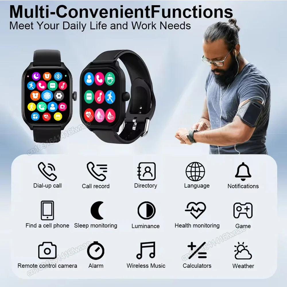 Outdoor Military GPS Smart Watch Men Waterproof Multiple Sport Mode Fitness HD Bluetooth Call Smartwatch Men Women Bracelet Hw12 Peaceful Pleasures Health and Wellness