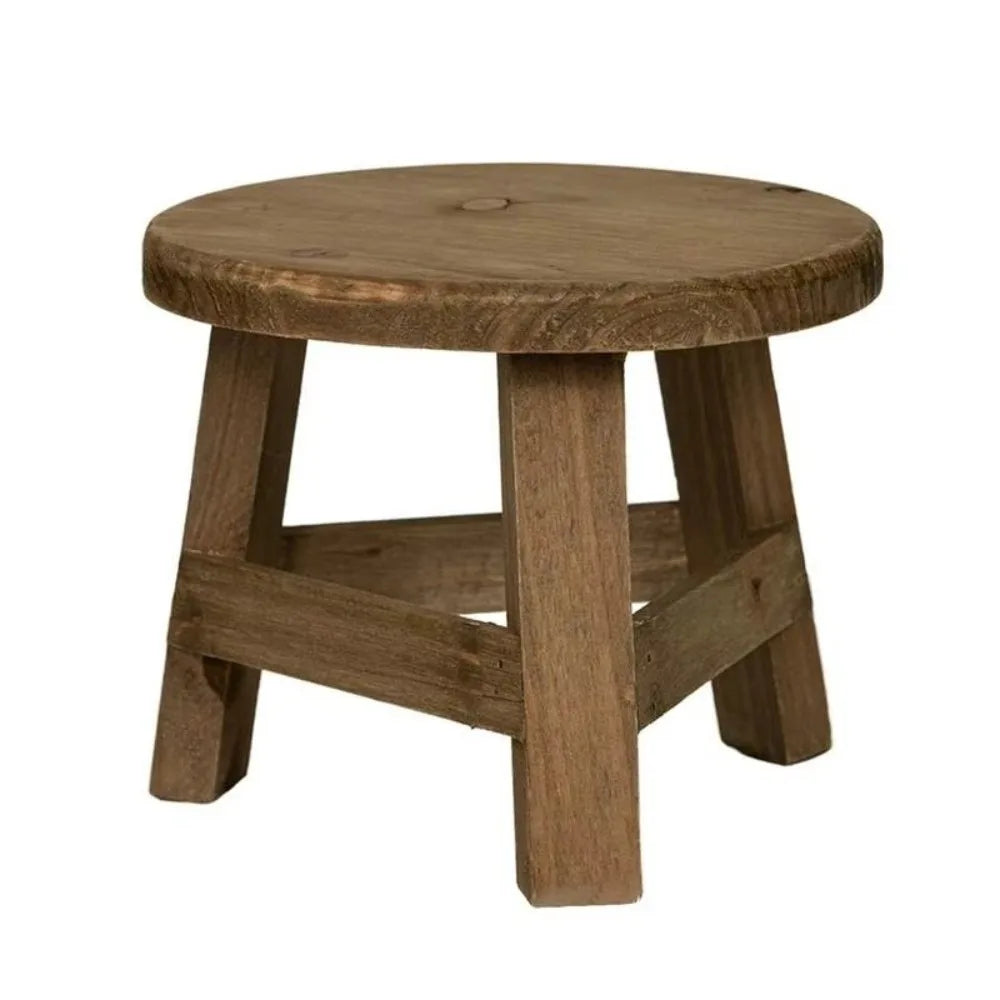 Mini Wooden Plant Stand | Bonsai & Flower Pot Display Stool