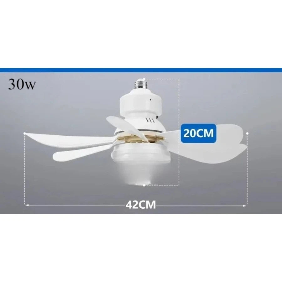 LED 30W Ceiling Fan Light E27 Remote Control Dimmable | 42cm