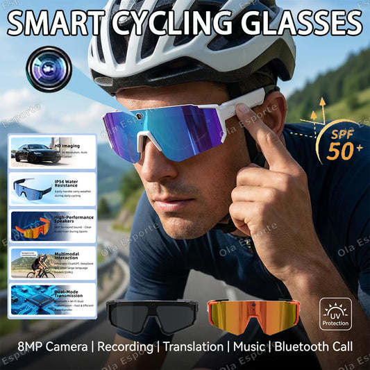 4K AI Smart Glasses | HD Camera, BT Calls & Translation AI Smart Glasses Peaceful Pleasures Health and Wellness
