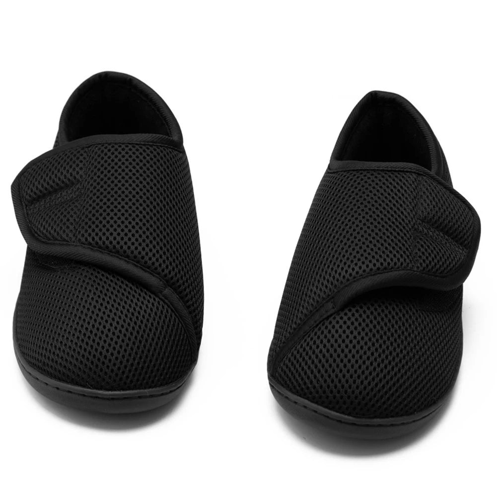 Unisex Diabetic Shoes Wide Walking Shoes Plush Lining Lightweight Edema Sneakers Hook and Loop Sneakers for Plantar Fasciitis Peaceful Pleasures Health and Wellness