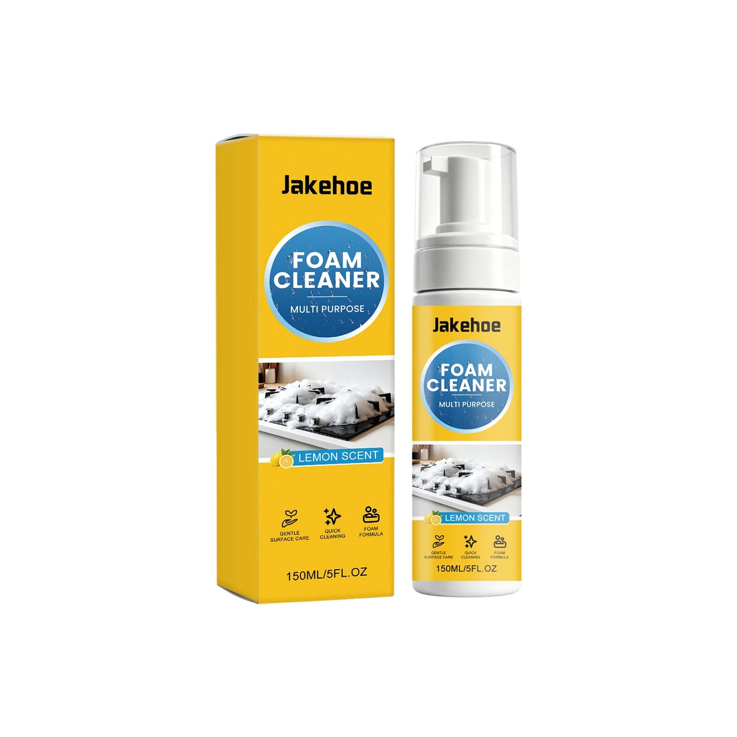 Jakehoe Lemon Foam Cleaner | Kitchen & Bathroom Stain Remover