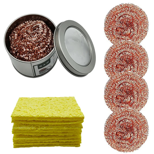 Cleaning Ball Desoldering Soldering Iron Mesh Filter Cleaning Nozzle Tip Copper Wire Cleaner Ball Metal Dross Box Clean Ball Peaceful Pleasures Health and Wellness