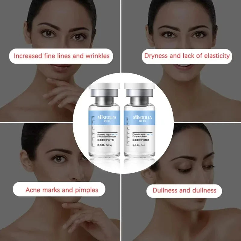 Oligopeptide Placenta Freeze-Dried Powder Essence | Repair & Hydrate