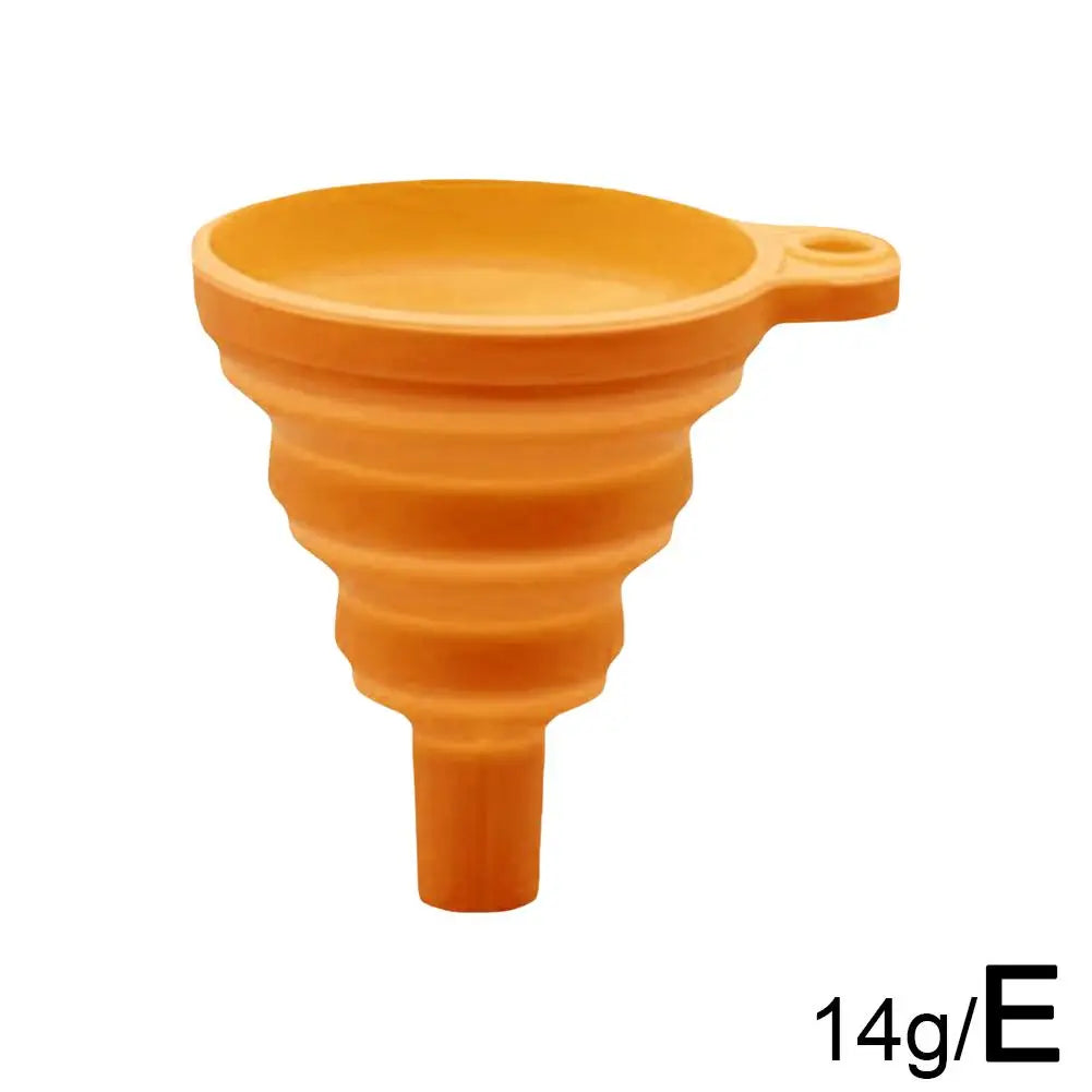 Silicone Separatory filter funnel Car Universal Liquid Funnel Washer Fluid Change Foldable Portable Auto Engine Oil Petrol Chang Peaceful Pleasures Health and Wellness E