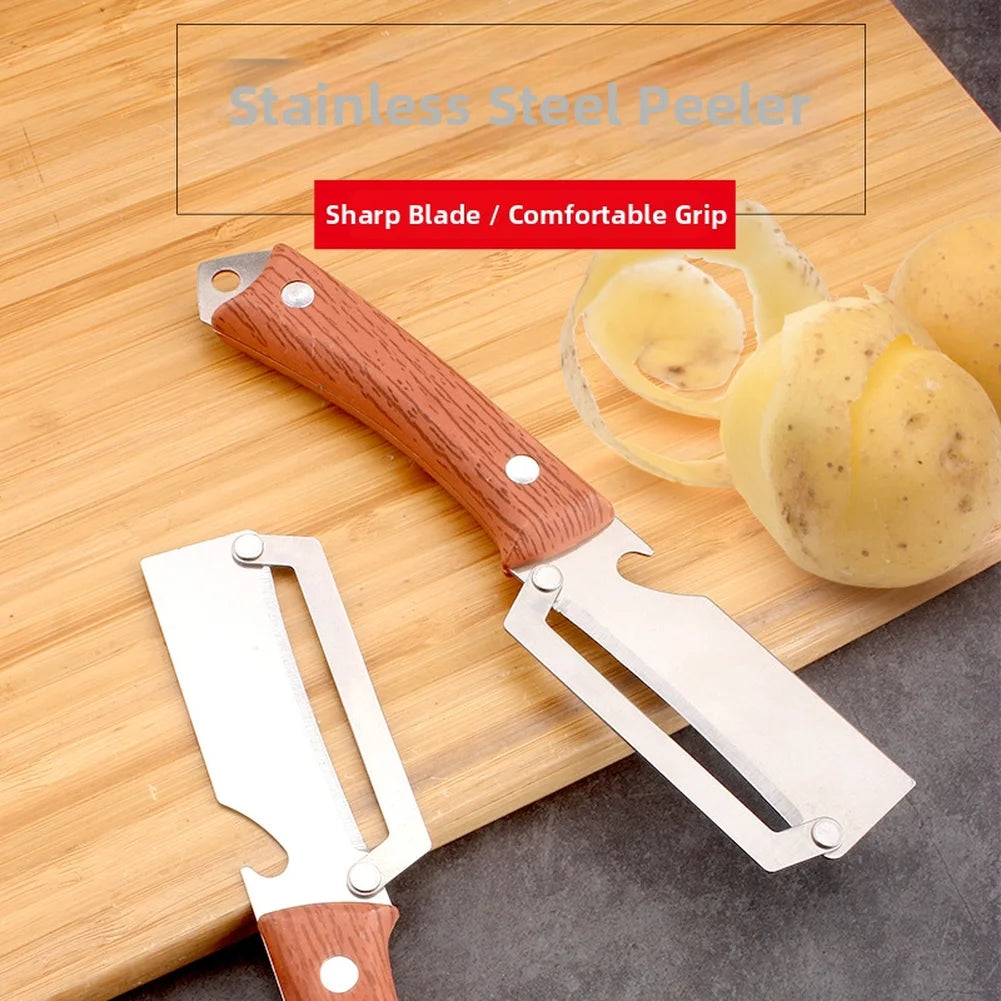 1 Vegetable Peeler Kitchen Built-in Bottle Opener Stainless Steel