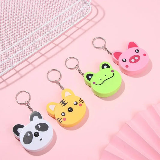 Cartoon Animal Tape Measure with Keychain – 1.5M Retractable Sewing Tape Measure Peaceful Pleasures Health and Wellness