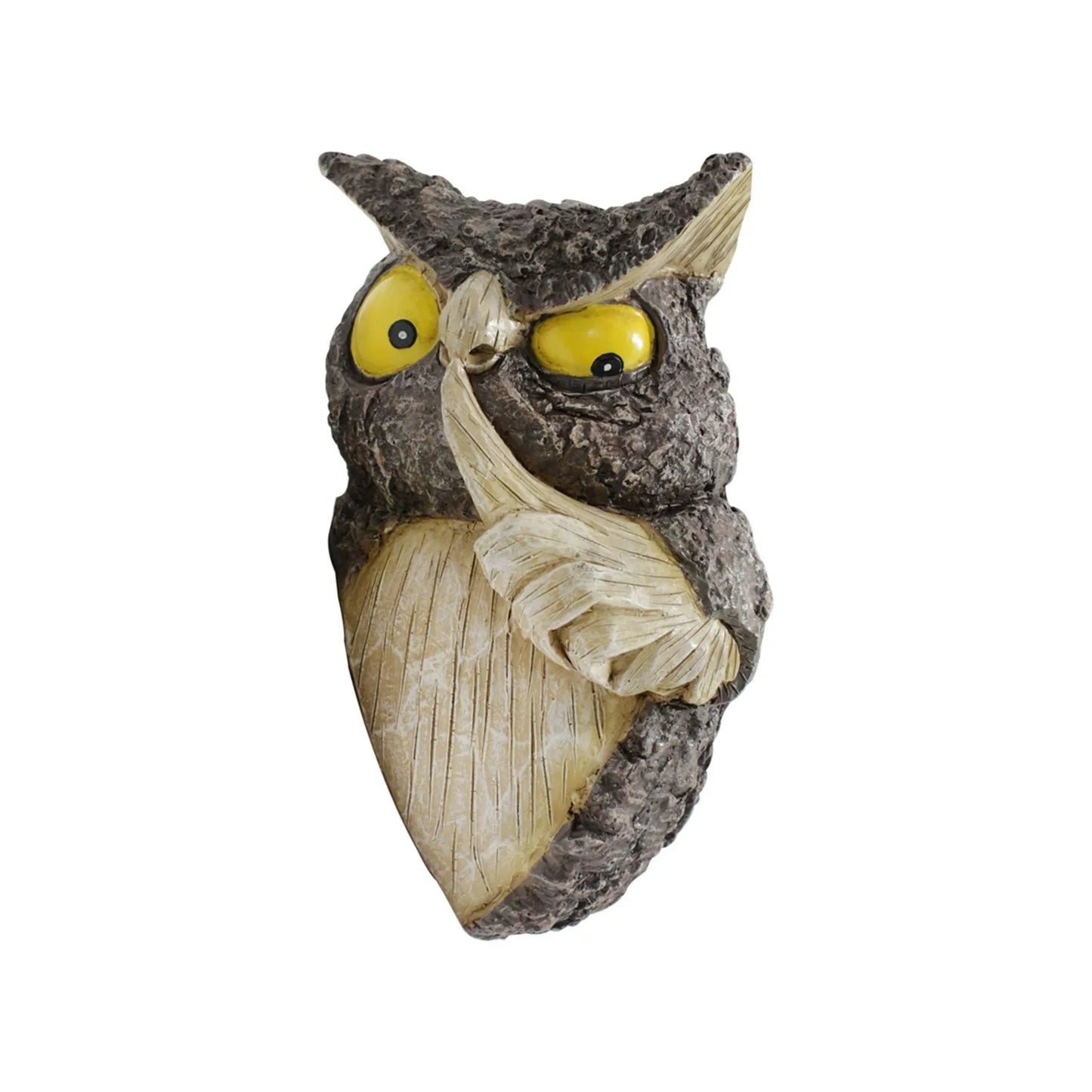 Owl Tree Hanging Garden Ornament – Resin Animal Decoration