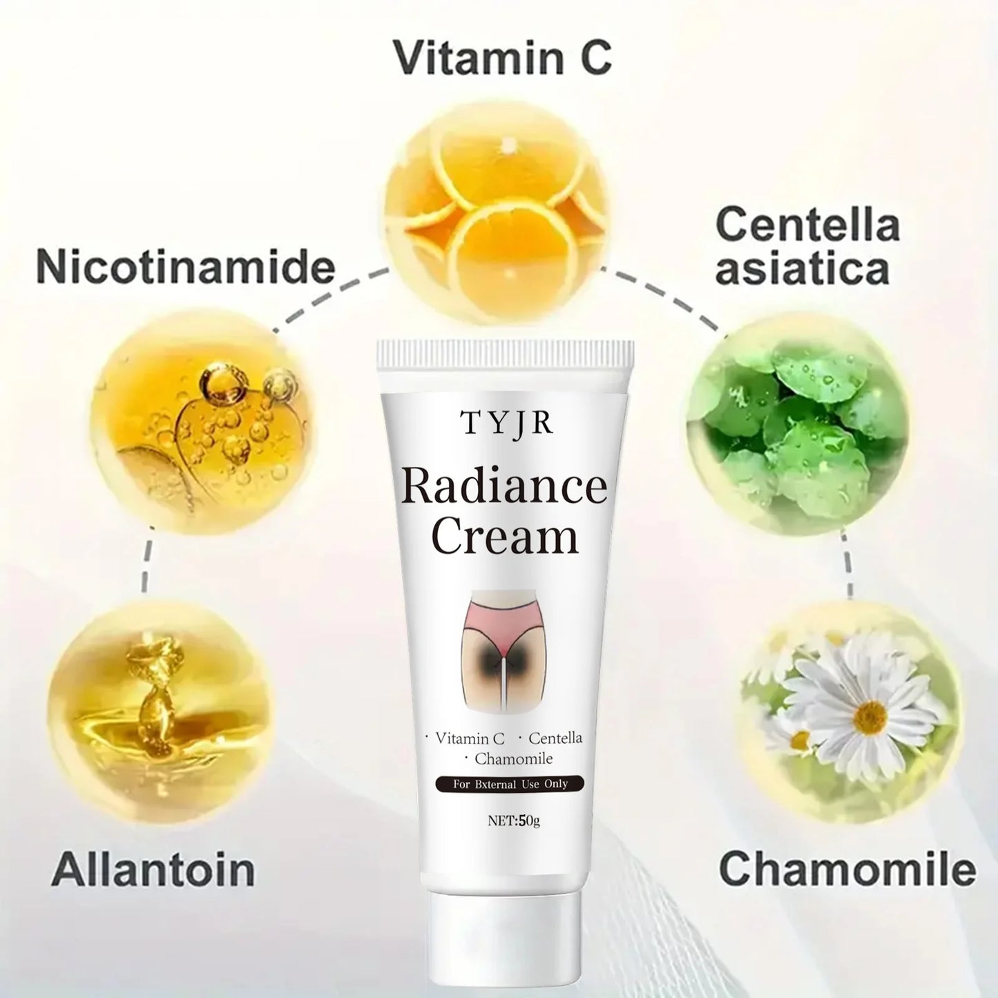 Snow White Brightening Cream – Niacinamide & Centella Asiatica