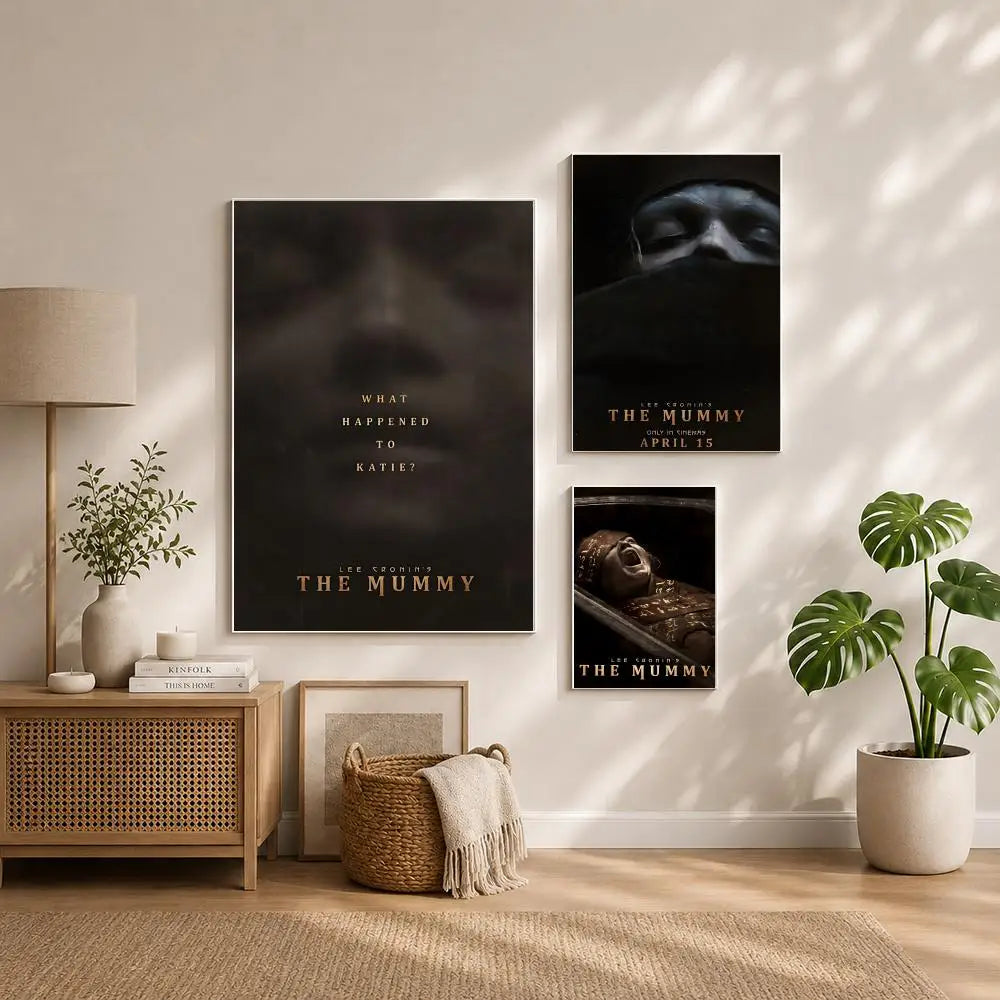 The Mummy Movie Poster HD Self-Adhesive Waterproof Wall Art Movie Poster Wall Art Peaceful Pleasures Health and Wellness
