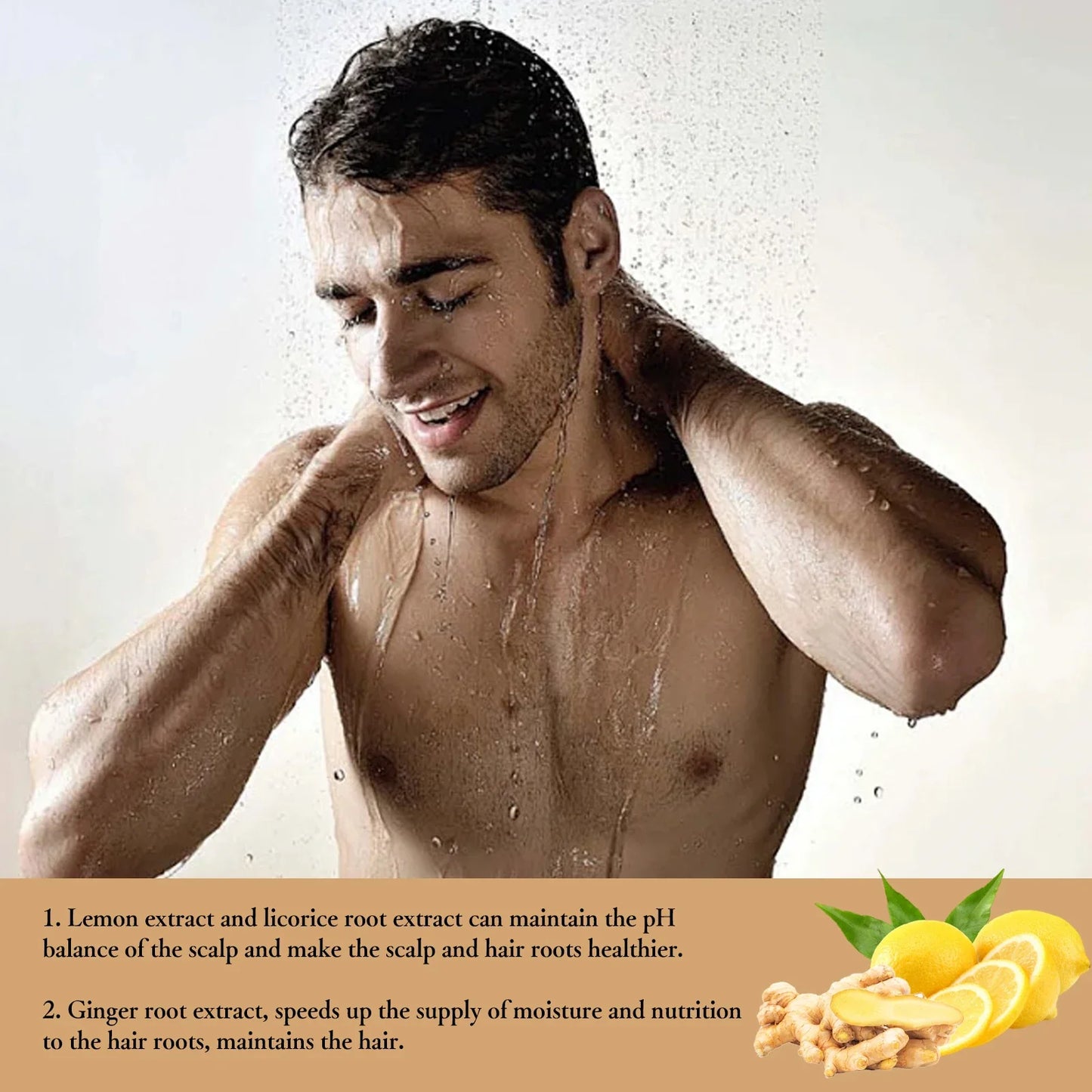 HOEGOA Ginger Volumizing Shampoo – Deep Cleansing & pH Balanced